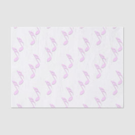 Papel De Seda Notas de Música Rosa