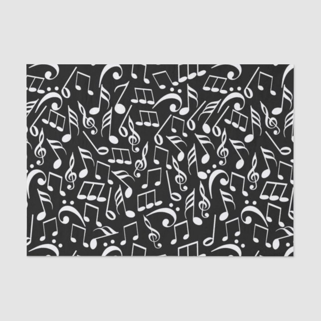 Papel De Seda Notas musicais (Frente )