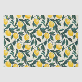 Papel De Seda Notebook espiral com limão amarelo-claro