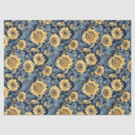 Papel De Seda Nouveau de média arte Girassóis - 10 lb, 17"x23"