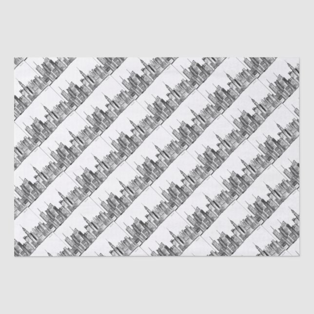 Papel De Seda Nova Iorque Black Vintage Trendage NYC (Frente )