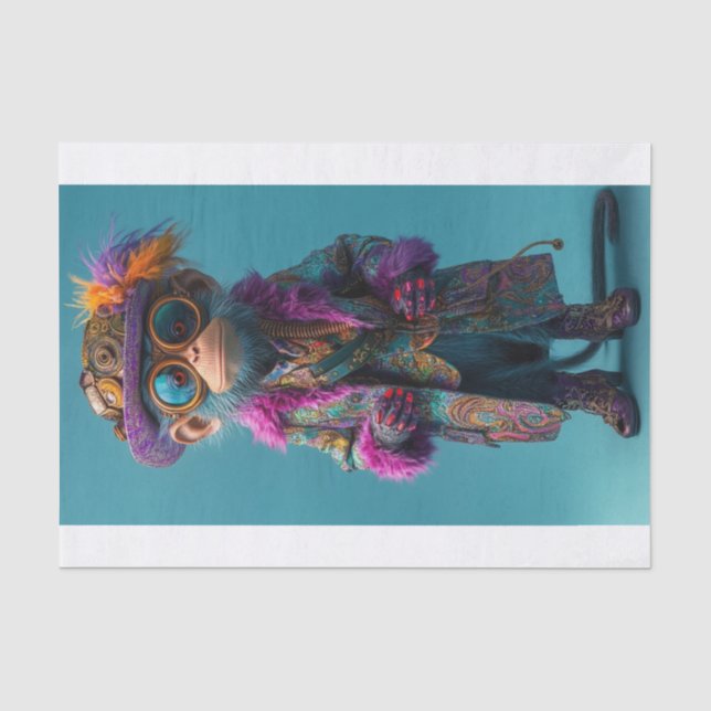 Papel De Seda Novo Macaco6 (Frente )