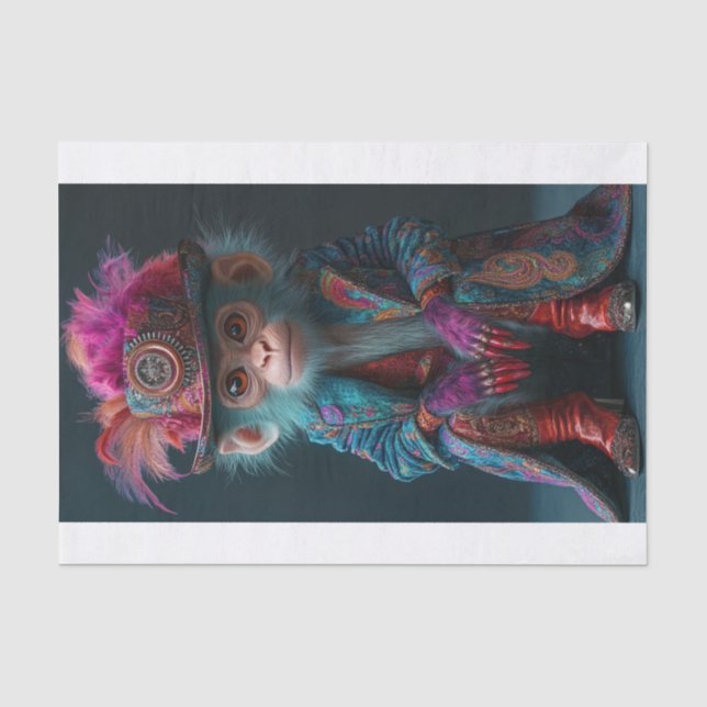 Papel De Seda Novo Macaco 7 (Frente )