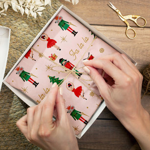 Papel De Seda Noz-cracker Mouse King Pink Natal