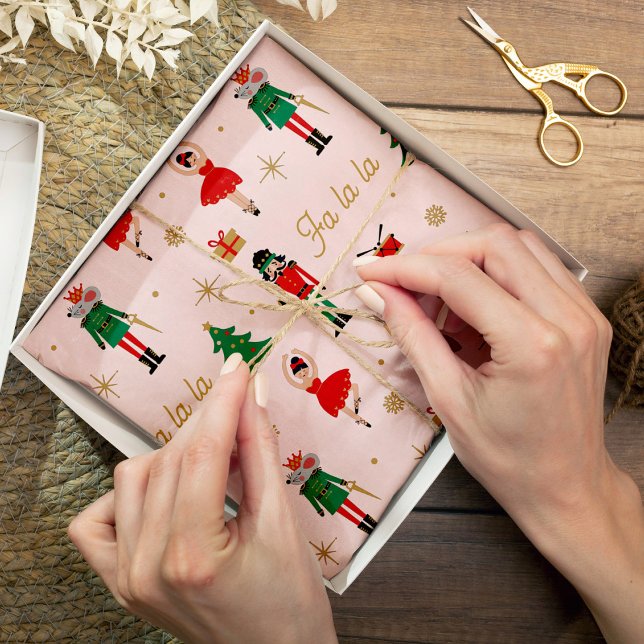 Papel De Seda Noz-cracker Mouse King Pink Natal (Criador carregado)