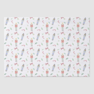 Papel De Seda Nozes de Natal de Aquarela