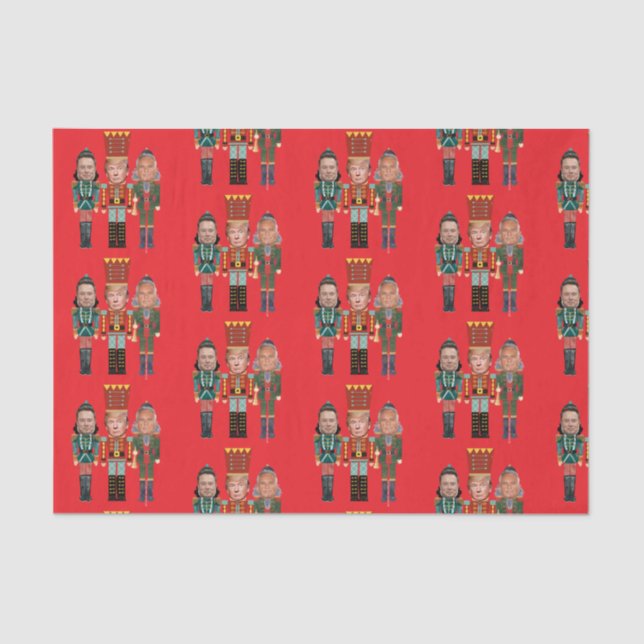 Papel De Seda Nozes de Natal Trump Kennedy (Frente )