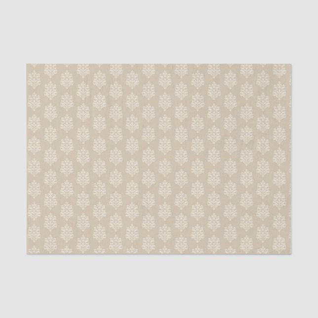 PAPEL DE SEDA NÚMEROS DE PADRÕES ORNAMENTADOS TAN (Frente )