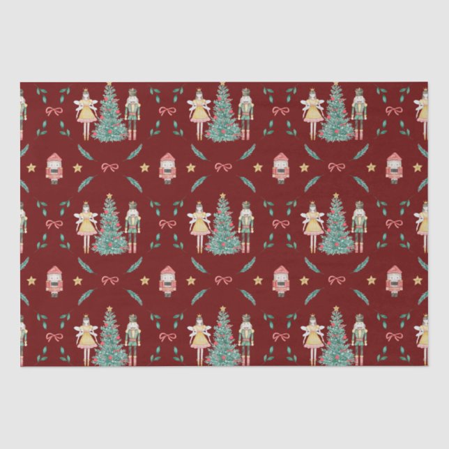 Papel De Seda Nutcracker Ballerina Natal (Frente )
