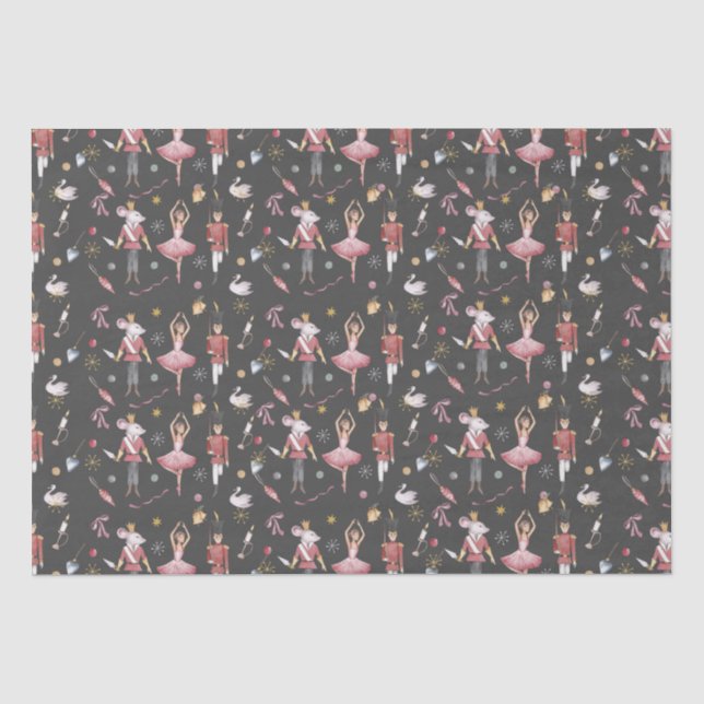 Papel De Seda Nutcracker Ballerina Natal (Frente )