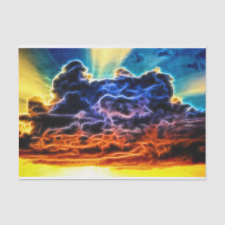 Papel De Seda Nuvens Acumuladas Cumulus Elétricas Bíblicas