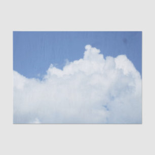 Papel De Seda Nuvens Brancas Fluffy
