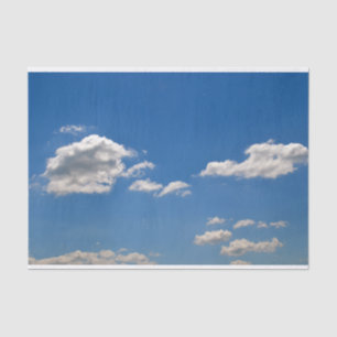 Papel De Seda Nuvens brancas no céu azul