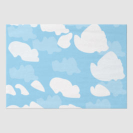 Papel De Seda Nuvens de Céu Azul