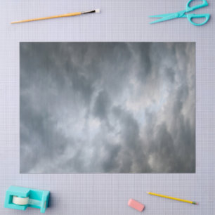 Papel De Seda Nuvens de Tempestade Quebrando
