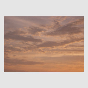 Papel De Seda Nuvens do Pôr do Sol II Pastel Abstrato Natureza