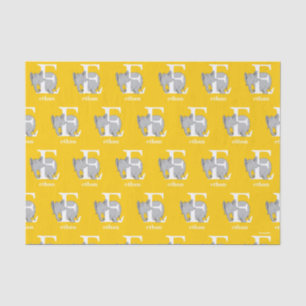 Papel De Seda O ABC do Dr. Seuss: Letra E - Branco Adicione se