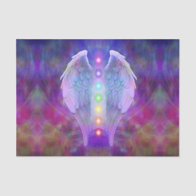 Papel De Seda O amor, chakra, anjo, deus, curandeiro, curando, (Frente )