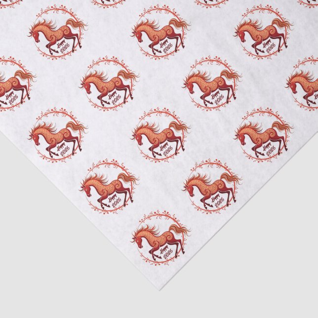 Papel De Seda O Ano do Cavalo 2026 (Detalhes)