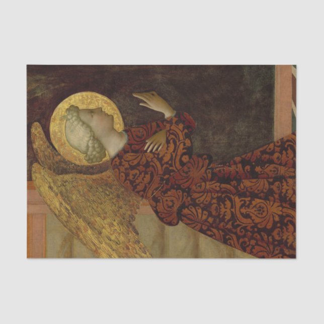 Papel De Seda O Arcanjo Gabriel por Masolino da Panicale (Frente )