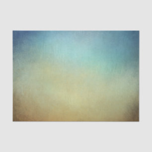 Papel De Seda O azul & Tan desvanecem-se artístico