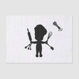 Papel De Seda O Baker Dispara Seus Utensílios / Ferramentas