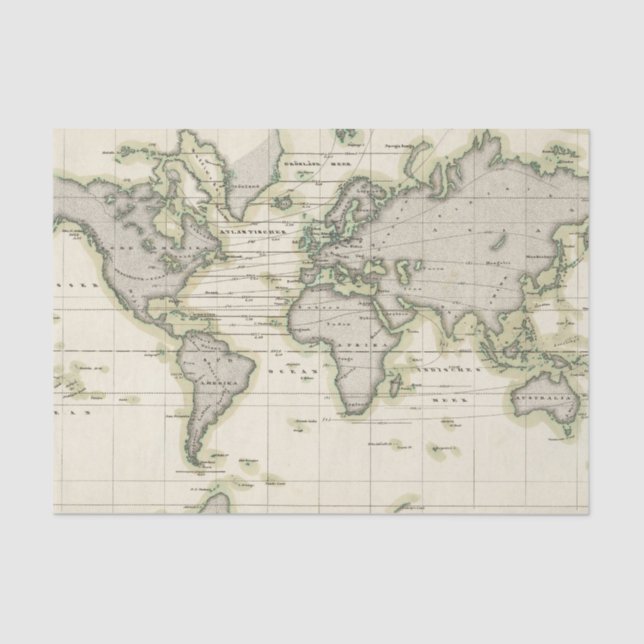 Papel De Seda O barómetro médio (Frente )