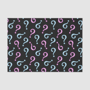 Papel De Seda O bebê cor-de-rosa ou azul revela