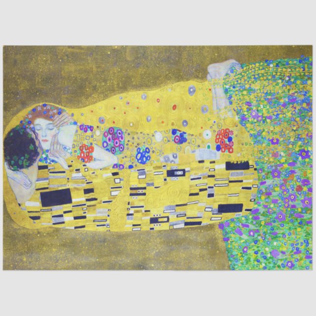 Papel De Seda O Beijo, Gustav Klimt (Frente )