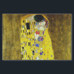 Papel De Seda O beijo por Gustavo Klimt, pintor do symbolist,<br><div class="desc">Gustavo Klimt (14 de julho de 1862 - 6 de fevereiro de 1918) era um pintor do symbolist e austríacos dos membros os mais proeminentes do movimento da separação de Viena. Klimt é notado para suas pinturas, pinturas murais, esboços, e outros objets - arte de d '. O assunto preliminar...</div>