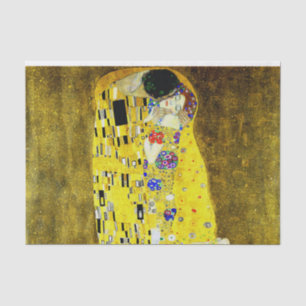 Papel De Seda O beijo por Gustavo Klimt, pintor do symbolist,