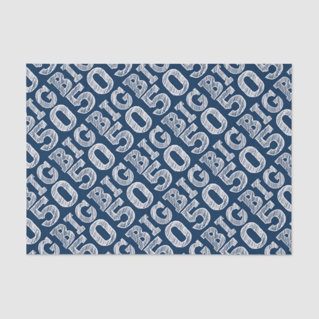 Papel De Seda O BIG 50 quinquagésimo aniversário (Frente )