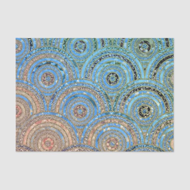 Papel De Seda O brilho luxuoso da folha de metal do creme do (Frente )