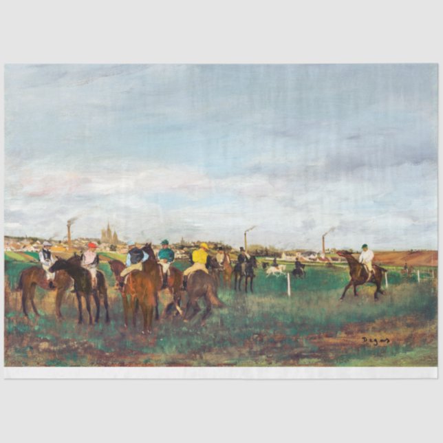 Papel De Seda O Cavalo Race, Edgar Degas (Frente )
