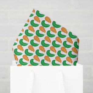 Papel De Seda O Coração da Natureza Folhas verdes e marrons