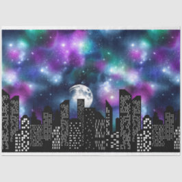 Papel De Seda O Design 11 Starry Skyline Series