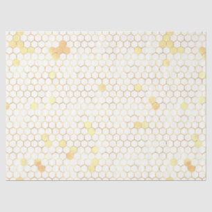 Papel De Seda O Design 6 da Série Bee Rosa e Dourada