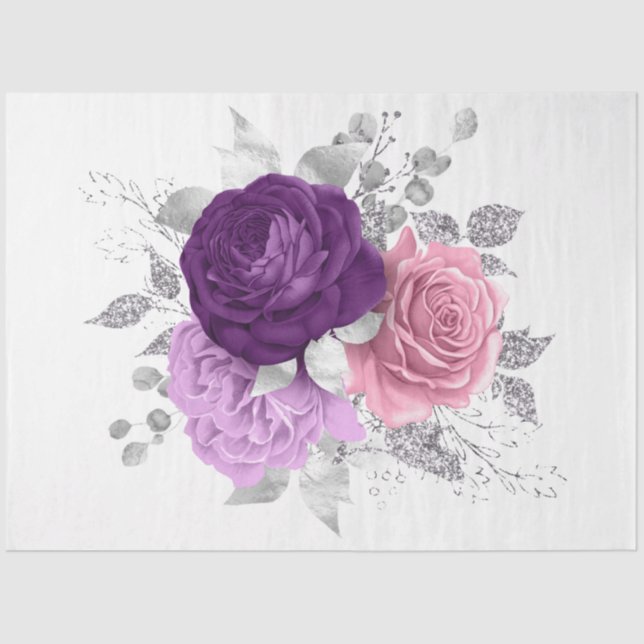 Papel De Seda O Design da série Buquê 153 (Frente )