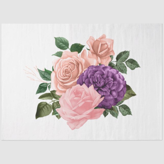 Papel De Seda O Design da série de Buquês 170 (Frente )