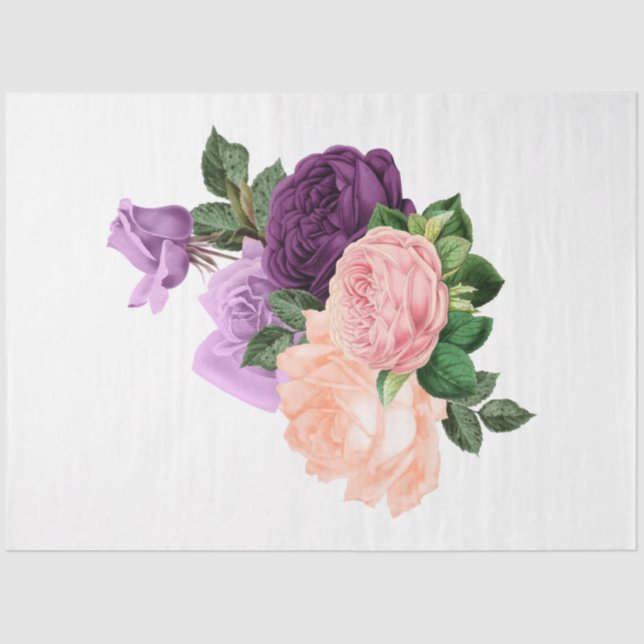 Papel De Seda O Design da série de Buquês 173 (Frente )