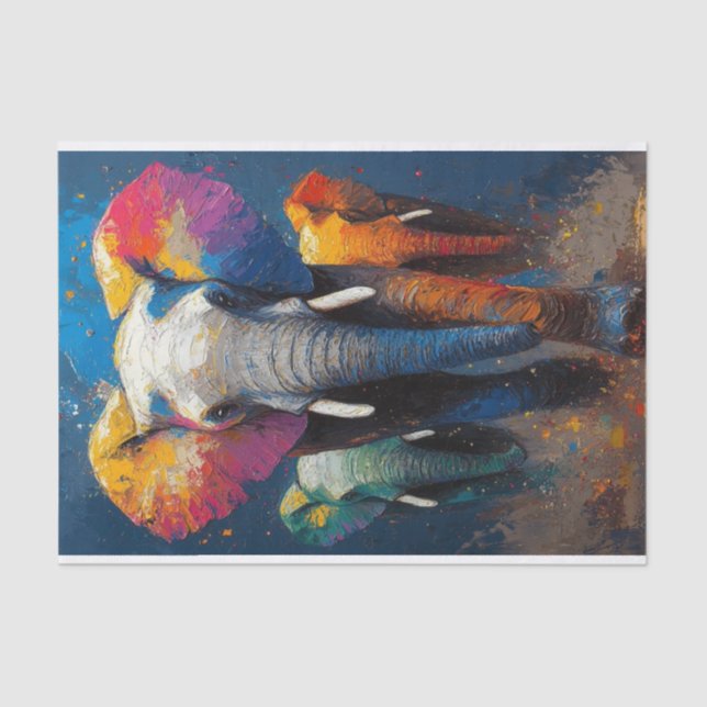 Papel De Seda O Elefante Lyfe10 (Frente )