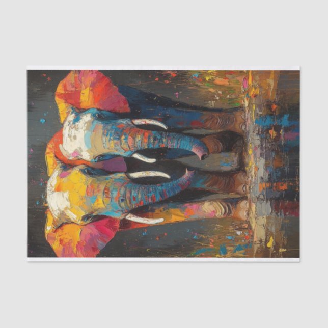 Papel De Seda O Elefante Lyfe12 (Frente )