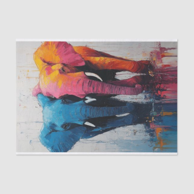 Papel De Seda O Elefante Lyfe13 (Frente )