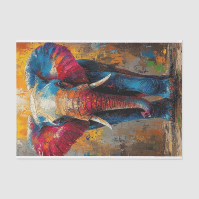 Papel De Seda O Elefante Lyfe8 (Frente )