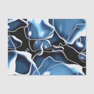 Papel De Seda O irregular múltiplo deu forma ao azul, e o preto