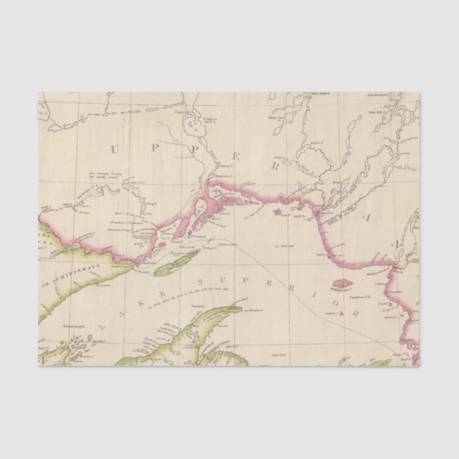 Papel De Seda O Lago Superior (Frente )