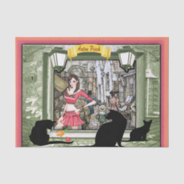 Papel De Seda O livro tem uma vela sem chama