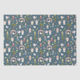 Papel De Seda O Marinho natalício Natividade