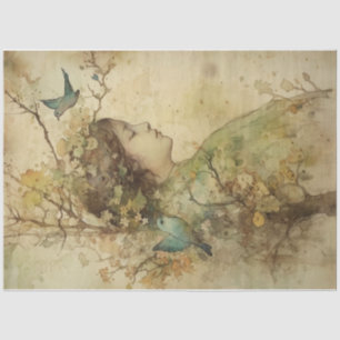 Papel De Seda O Nascimento da Primavera