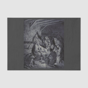 Papel De Seda O Nascimento de Jesus por Gustave Doré Tinta Vitor